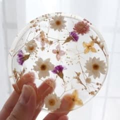 リングピロー♥️ピンク♥️ドライフラワー♥️試作品のサムネイル