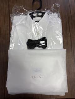 THE TREAT DRESSING新郎2点セットシャツ 蝶ネクタイ - メルカリ