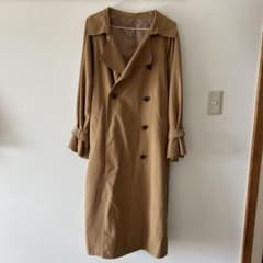 ベージュ ダブルブレスト ロングコート ロングコート ダブルブレスト ベージュ - メルカリ