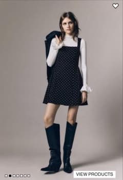 h&m ドットワンピース　Sサイズのサムネイル
