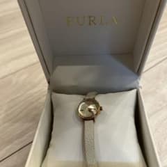 FURLA ホワイトレザー ラウンドウォッチのサムネイル