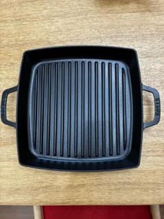 STAUB グリルパン 28cm フランス製 ブラック 値下げ不可 - メルカリ