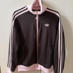 adidas トラックジャケット ブラウン×ピンクのサムネイル