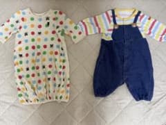 ミキハウス　ベビーロンパース　2Way サイズ50-60のサムネイル