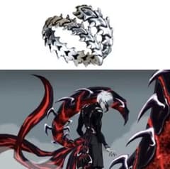 【新品】指輪　東京喰種 金木研 リング カネキ コスプレ 東京グール ムカデのサムネイル