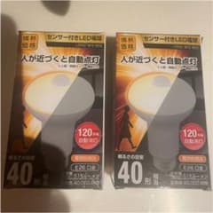 2個セット 電球 人感センサー LED  ライト 40形 E26 長寿命 節電のサムネイル