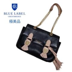 極美品 クレストブリッジ ショルダーバッグ ゴールドチェーン レザー 