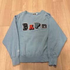A BATHING APE BAPE アップリケ スウェット トレーナー Mのサムネイル