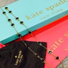 【中古美品】♠︎kate spade♠︎ネックレス/ゴールド✖️ブラックのサムネイル