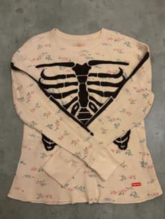 supreme Hanes骨 サーマル 花柄 ボーンT Mサイズ - メルカリ