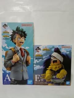 ヒロアカ 一番くじ A賞 緑谷出久 E賞 峰田実 フィギュアセット - メルカリ