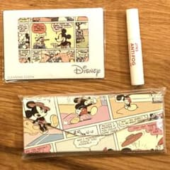 【未開封】JINS Disneyモデル 3点セット　折りたたみケース　メガネ拭きのサムネイル