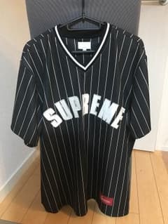 supreme pinstripe baseball ベースボールシャツのサムネイル
