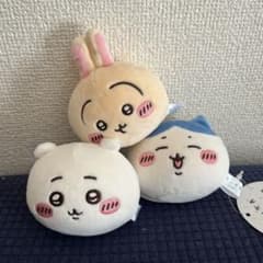 ちいかわぼよよんおかおボールマスコット　ハチワレ うさぎ ちいかわ3点セットのサムネイル
