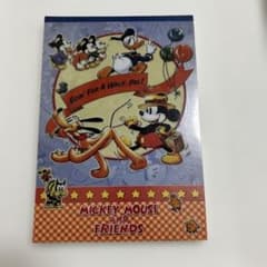 미키 마우스와 동료들 편지 메모장 씰 헤세이 레트로 선스타