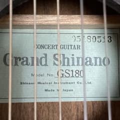 クラッシックギター 信濃(Grand Shinano) GS-180のサムネイル