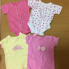 ベビー服 新生児用 ロンパース60 女の子 夏用 カバーオールのサムネイル