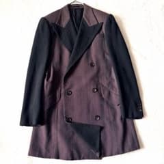 美品✨ メンズティノラス チェスターコート ダブルブレスト バイカラー