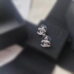 極美品 ココマーク ラインストーン シルバー シャネル ピアス - メルカリ