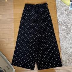 ドット柄 ガウチョパンツ ワイドパンツのサムネイル
