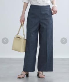デニムライクワイドパンツ インディヴィのサムネイル