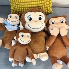 【6月16日まで！】おさるのジョージ ぬいぐるみ 4点セットのサムネイル