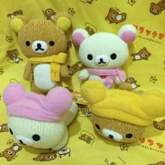 リラックマ ニット ぬいぐるみ コリラックマ 4種セットのサムネイル