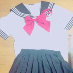 セーラー服 パニエ(黄緑、ピンク)セットのサムネイル