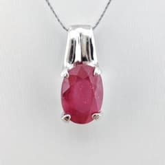 美品】大粒 1.0ct ルビー ペンダントトップ SV 一粒 オーバル - メルカリ