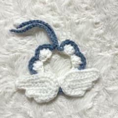 ぬい服 ぬいぐるみ用 天使 羽 つけ襟 推し活 ハンドメイド 編み物