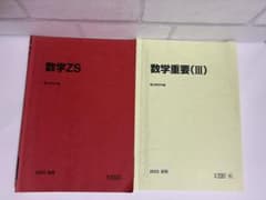 駿台 数学ZS 後期 数学重要(III) 夏期 2025 2冊セットのサムネイル