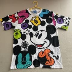 東京ディズニーリゾート　ミッキー総柄Tシャツ　ユニセックス　サイズLのサムネイル