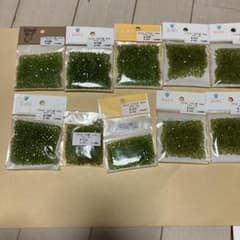 KIWA アクリルビーズ キウイ4mm 3mm 10g 5g 10袋セットのサムネイル