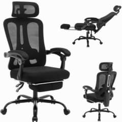 1005-0158オフィスチェア リクライニング フットレスト付 メッシュのサムネイル