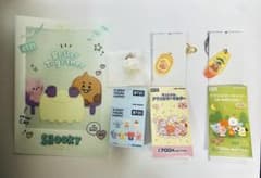BT21 SHOOKY 상품 4 점 세트 아쿠키 피규어 클리어 파일