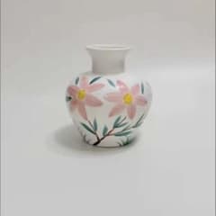 花柄 一輪挿し 陶器製 フラワーベース - メルカリ