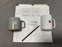 Apple 本社限定 アップルマグカップ 2つ ロゴ鉛筆 波佐見焼 非売品  