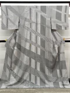 袋帯華紋有職華異文天井格子キラキラ金糸正絹六通Q979|mercariメルカリ 