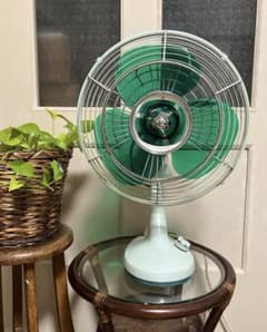 昭和レトロ 扇風機 三菱 DM 30NJ グリーン 有線 リモコン付き レア