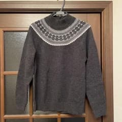 ユニクロ　JW ANDERSON フェアアイル　モックネック　セーター　Lのサムネイル