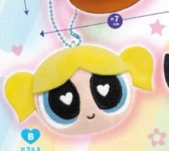 パワーパフ ガールズ フェイスぬいぐるみver.2　バブルスのサムネイル
