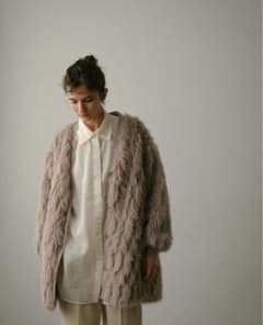 【美品】THINK FUR エコファー カーディガンのサムネイル