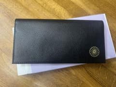 皇居　革財布　黒のサムネイル