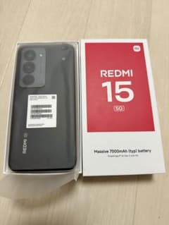 REDMI 15 5G 128GB ブラック 本体 新規未使用品 - メルカリ