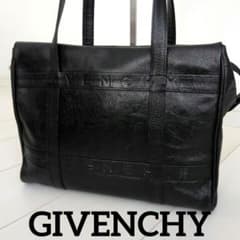 GIVENCHY ジバンシィ トートバッグ ブラック レザー A4収納可 肩がけ