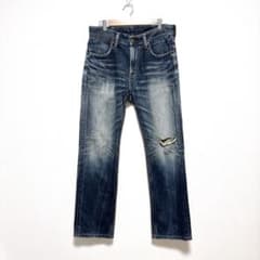 Wrangler 데님 바지 인디고 31 스트레이트 피해 캐주얼