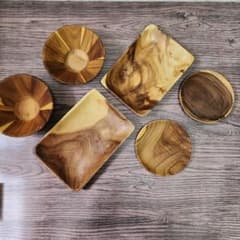 アカシア食器 Lachaleur 木製食器 6点セット プレート ボウルのサムネイル
