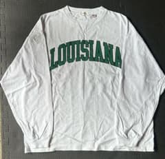 WEGO LOUISIANA カレッジロゴ ロンT 長袖 M ホワイトのサムネイル