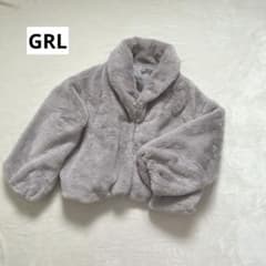 GRL リサイクルファーショートコート/グレージュのサムネイル