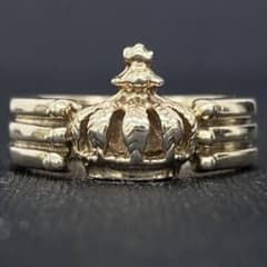 ROYAL ORDER CROWN TRIPLE BAND 9K GOLD 9号 - メルカリ